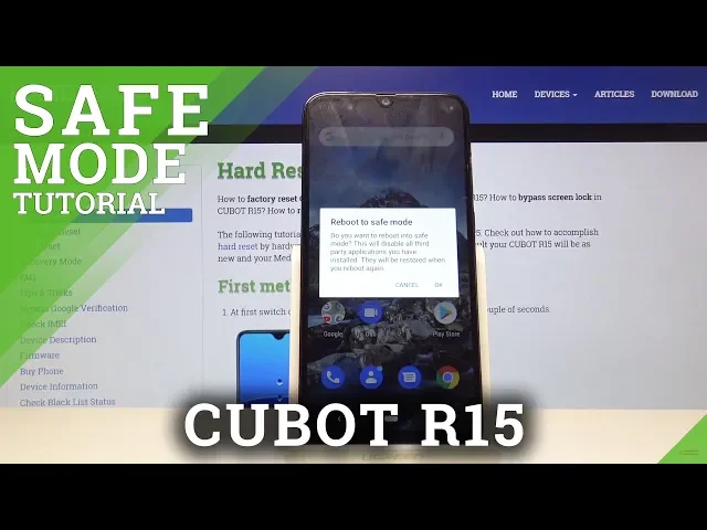 Video thumbnail for Safe Mode in CUBOT R15 - How to Open & Use Safe Mode