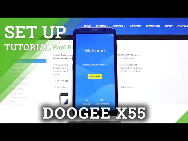 Video thumbnail for How to Set Up Doogee X55 - Initialization Setup Process