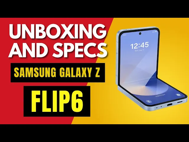 Video thumbnail for Samsung Galaxy Z Flip6 Android Smartphone -- UNBOXING & SPECS