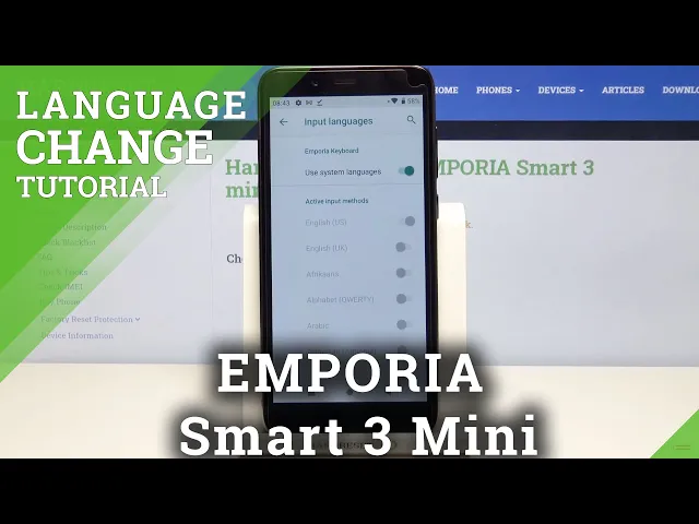Video thumbnail for How to Change Keyboard Language in EMPORIA Smart 3 mini – Find Dictionary Layout
