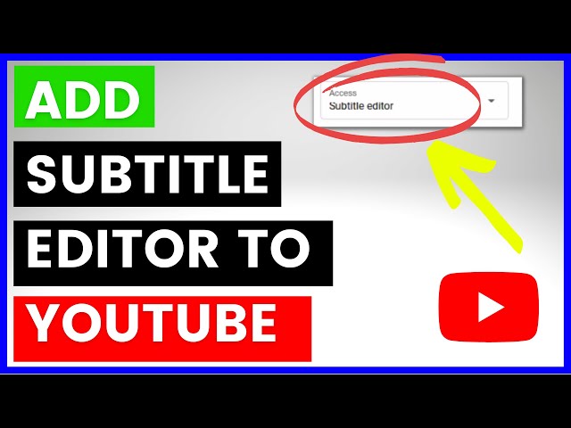 Video thumbnail for How To Add A Subtitle Editor To YouTube Channel In Studio? [in 2025]