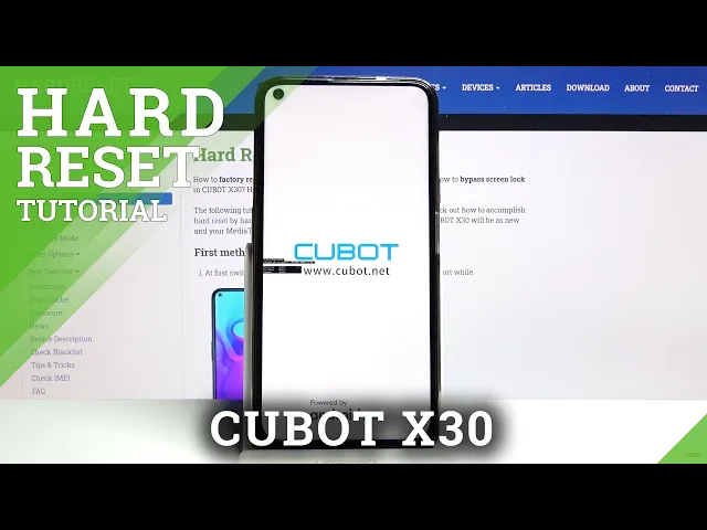 Video thumbnail for How to Hard Reset CUBOT X30 – Factory Reset