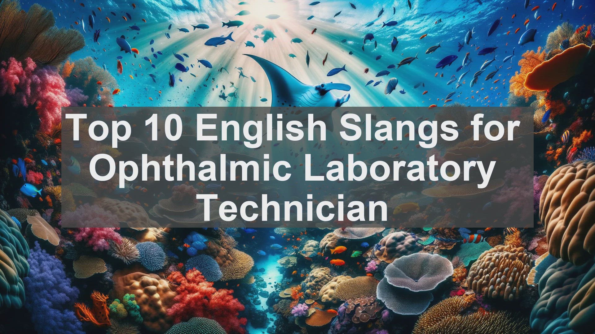 'Video thumbnail for Top 10 English Slangs for Ophthalmic Laboratory Technician'