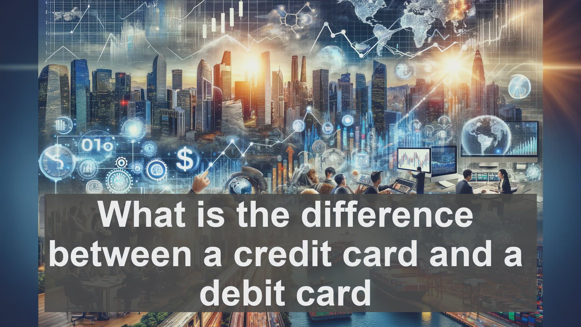 'Video thumbnail for What is the difference between a credit card and a debit card?'