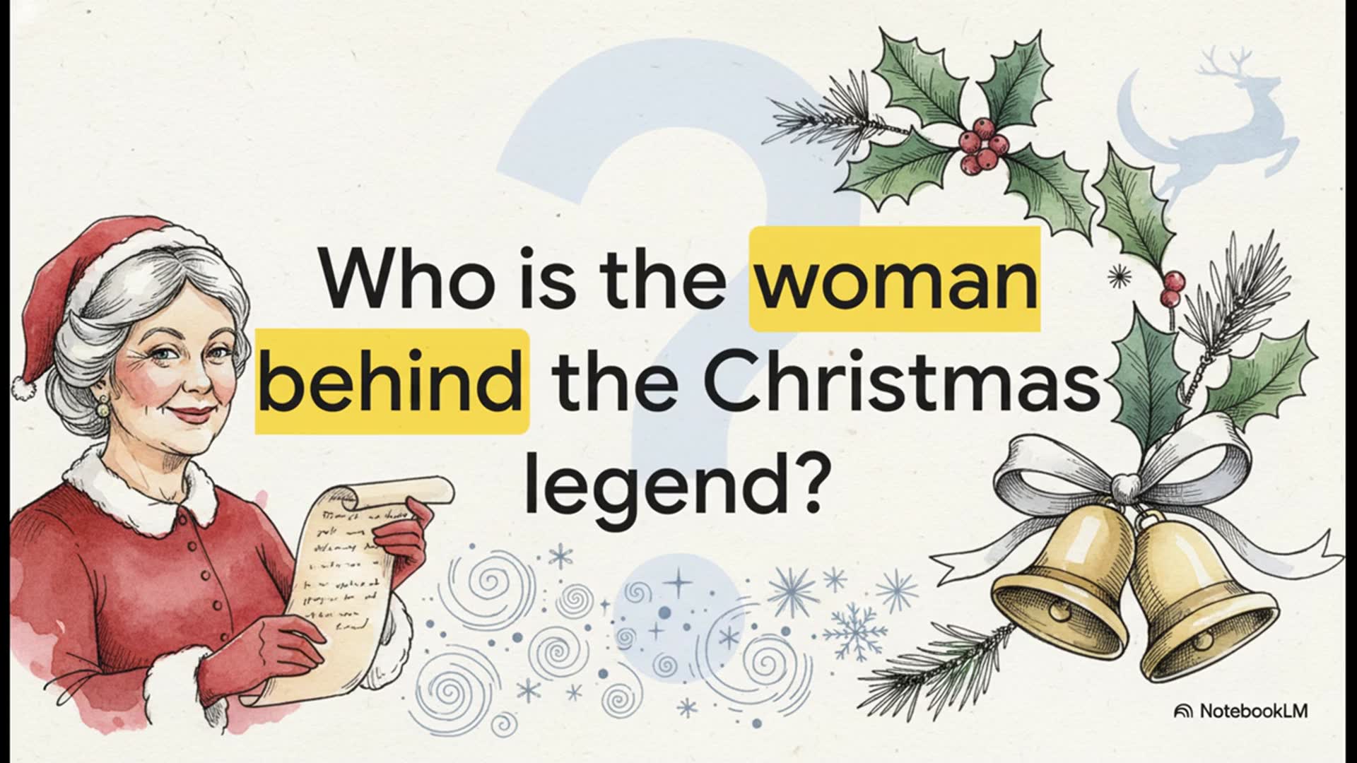 Video thumbnail for What is Santa Claus’s Wife’s Name? The History & Origins of Mrs. Claus