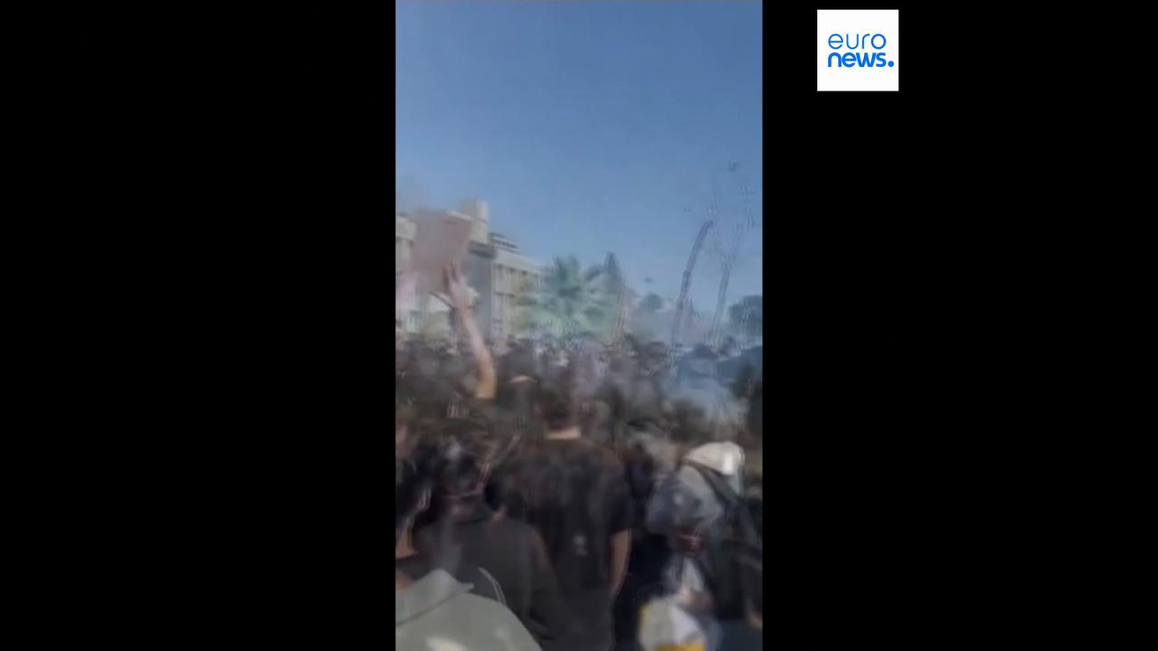 Video thumbnail for Iranian students renew anti-government protests in Tehran amid a US military buildup