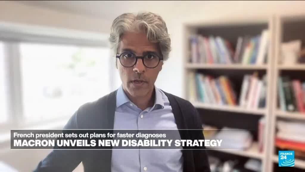 Video thumbnail for France: Emmanuel Macron unveils new disability strategy