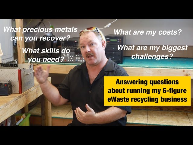 Video thumbnail for Answering commonly asked questions about running my 6-figure eWaste recycling business