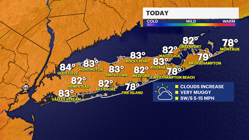 Video thumbnail for Muggy weekend with dangerous rip currents expected on Long Island