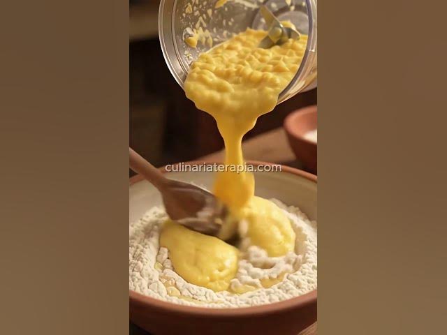 Video thumbnail for 🌽🍞 **Pão caseiro de milho de latinha — fofinho, douradinho e delicioso!** 😍