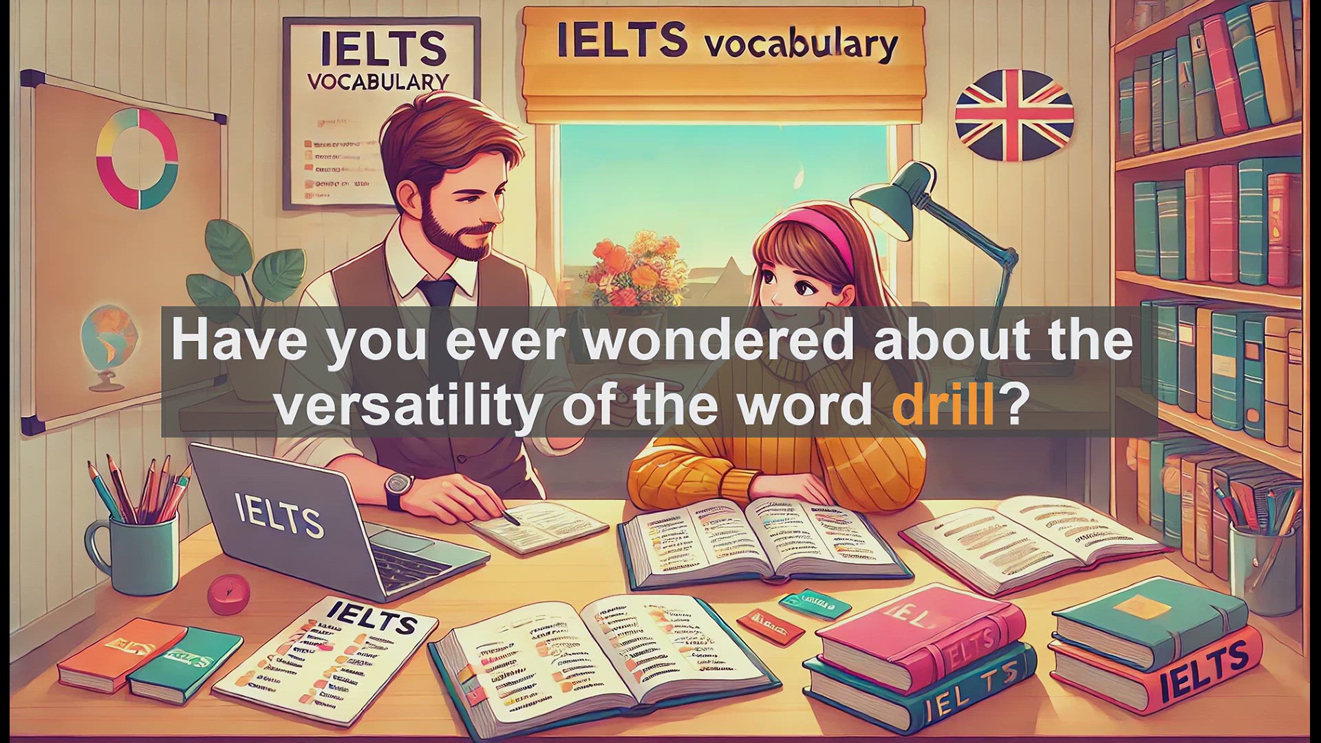 'Video thumbnail for 2500 Must Know IELTS 6.5 Vocabulary - Mastering the Word 'Drill' for IELTS Success'
