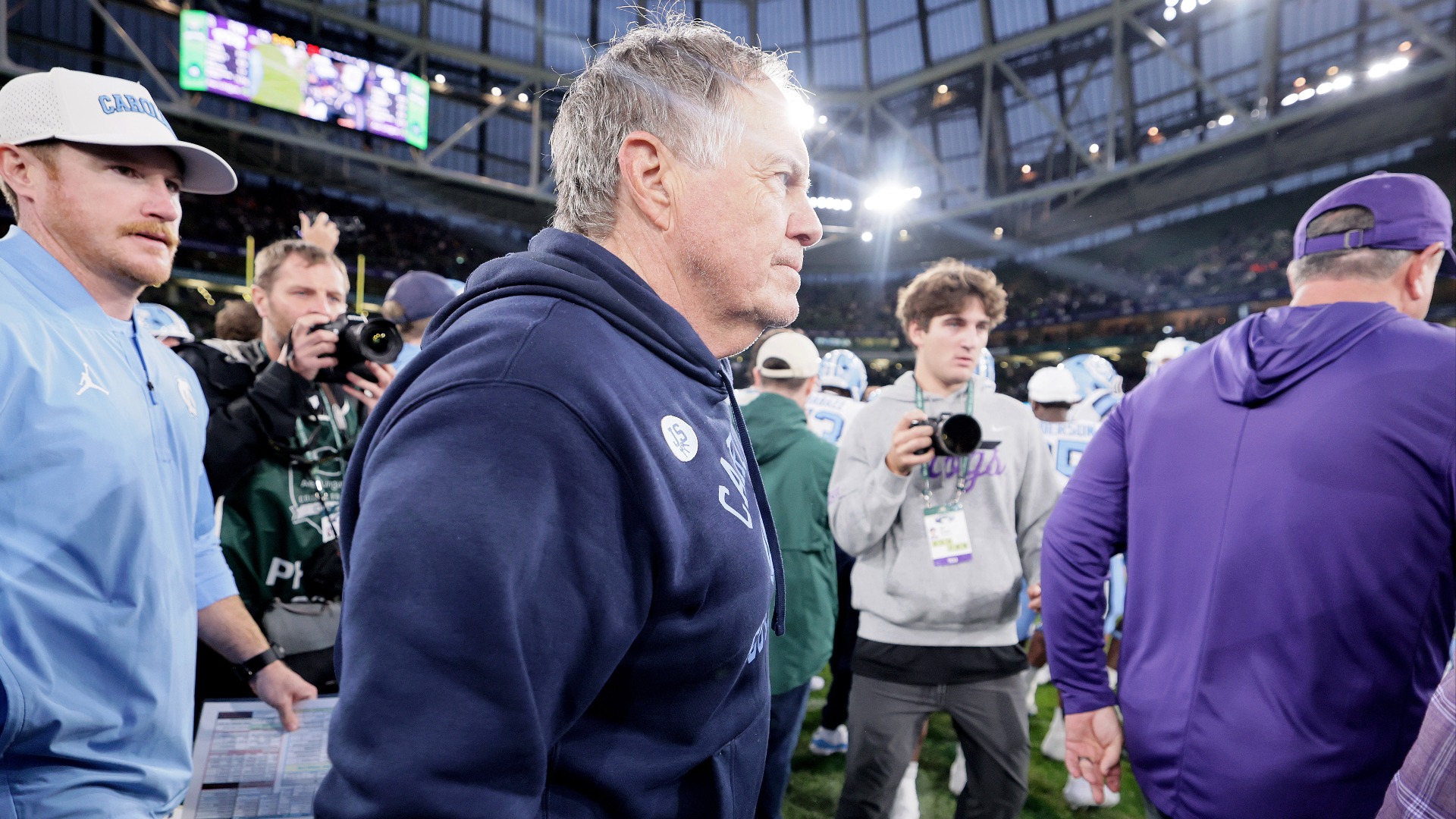 Video thumbnail for Coach Bill Belichick Leads North Carolina to 15-10 Victory