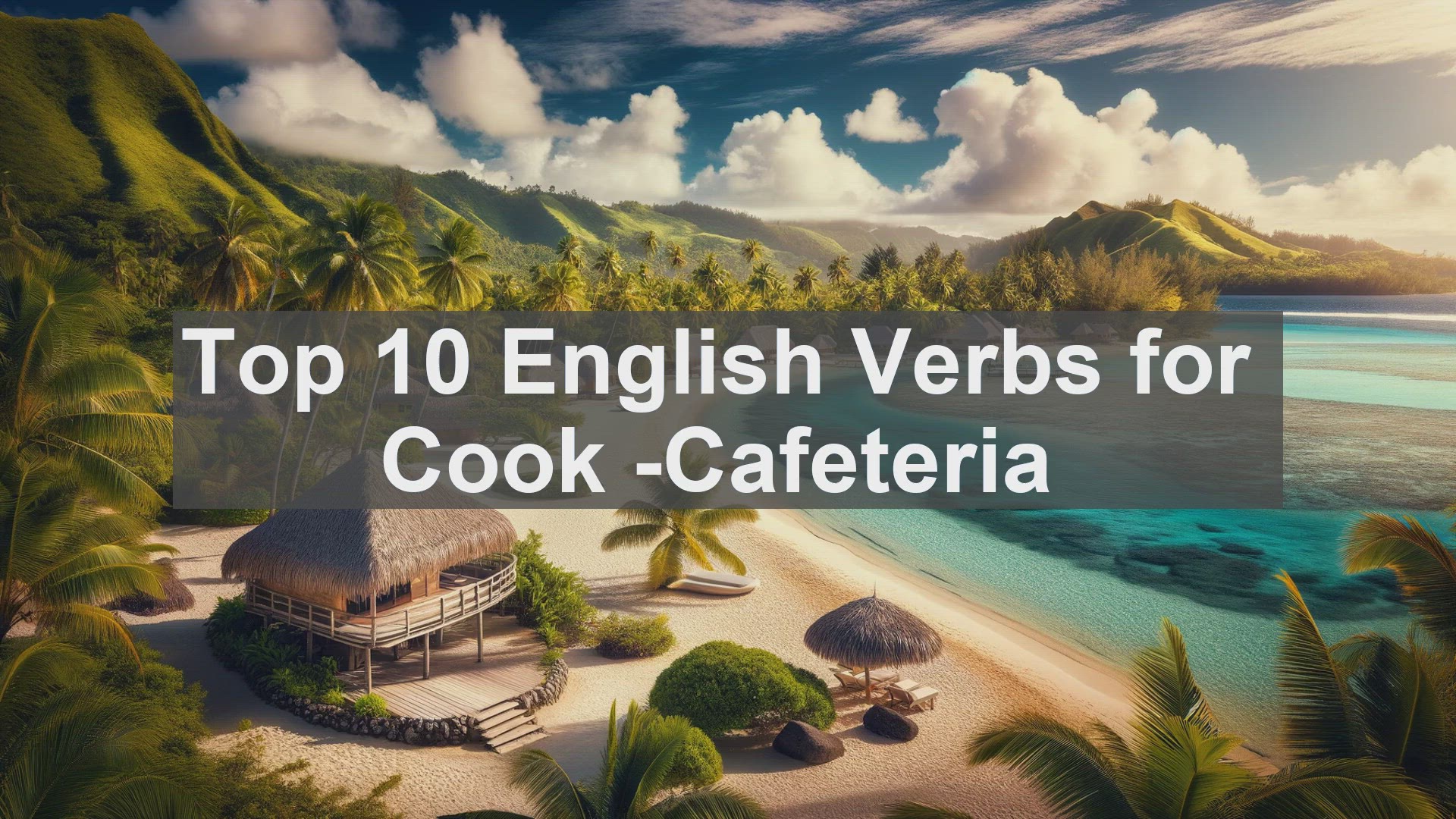 'Video thumbnail for Top 10 English Verbs for Cook Cafeteria'