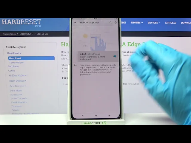 Video thumbnail for How to Enable Auto-Brightness on MOTOROLA Edge 20 Lite – Adjust Display Settings