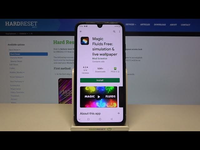 Video thumbnail for How to Install and Apply Live Wallpaper on UMIDIGI F1 - Magic Fluids Animated Wallpaper