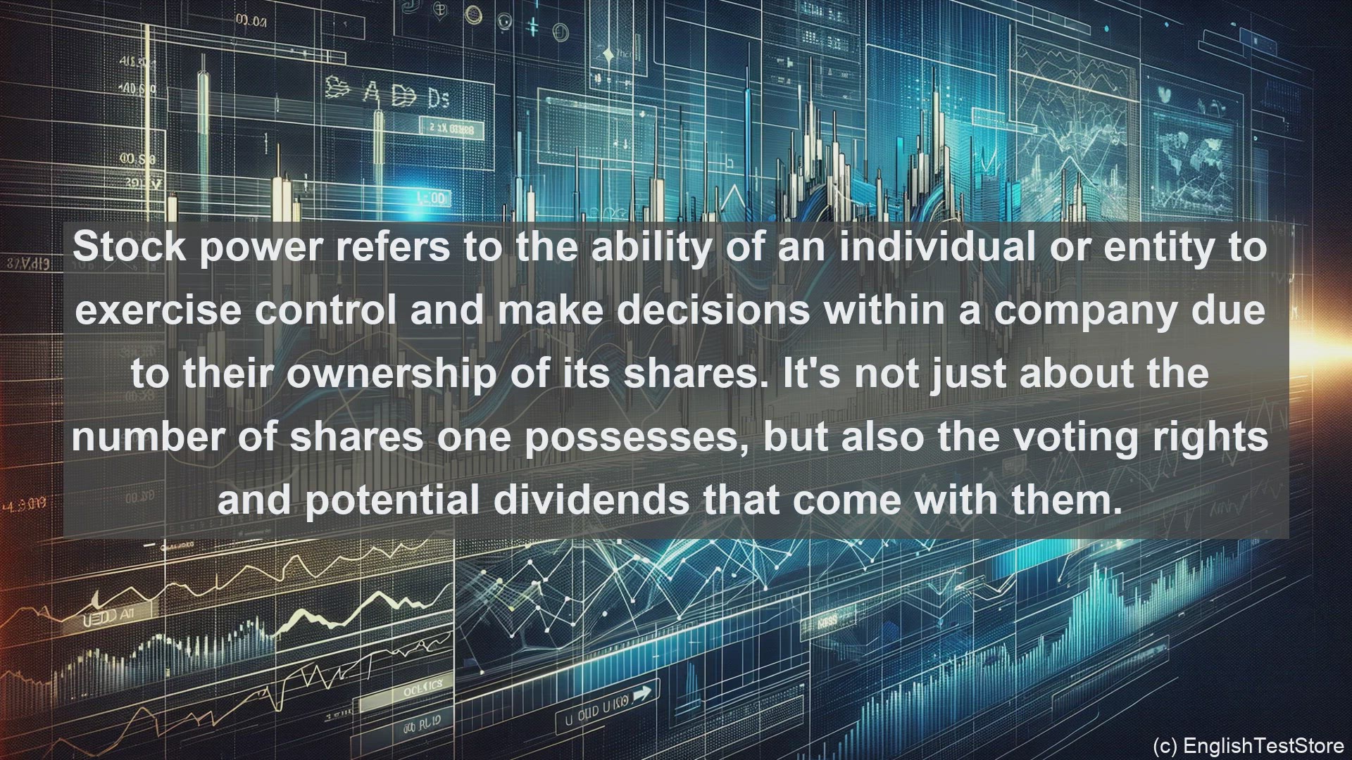 'Video thumbnail for Stock power in economics and finance'