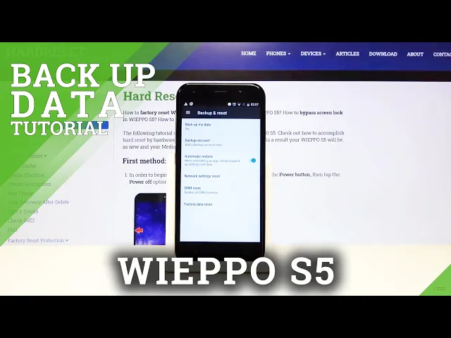 Video thumbnail for How to Start Using Google Backup on WIEPPO S5 - Permit Data Backup