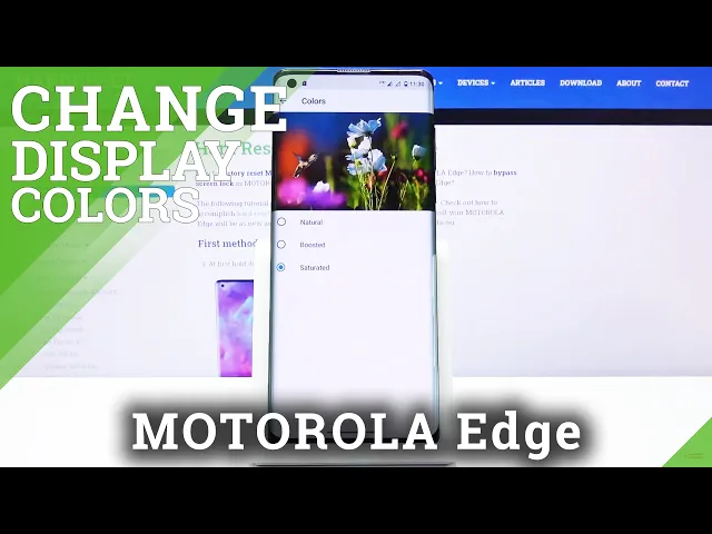 Video thumbnail for How to Customize Display Colors in Motorola Edge – Color Scheme