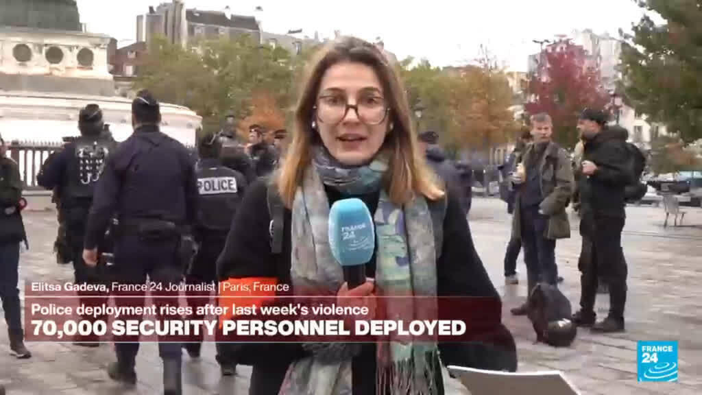 Video thumbnail for Paris: Last-minute change to the protest route