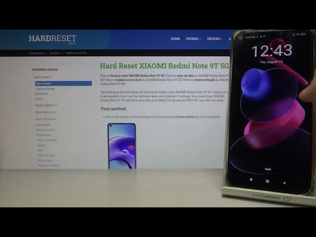 Video thumbnail for All Available Wallpapers on XIAOMI REDMI NOTE 9T – Set Up Wallpaper