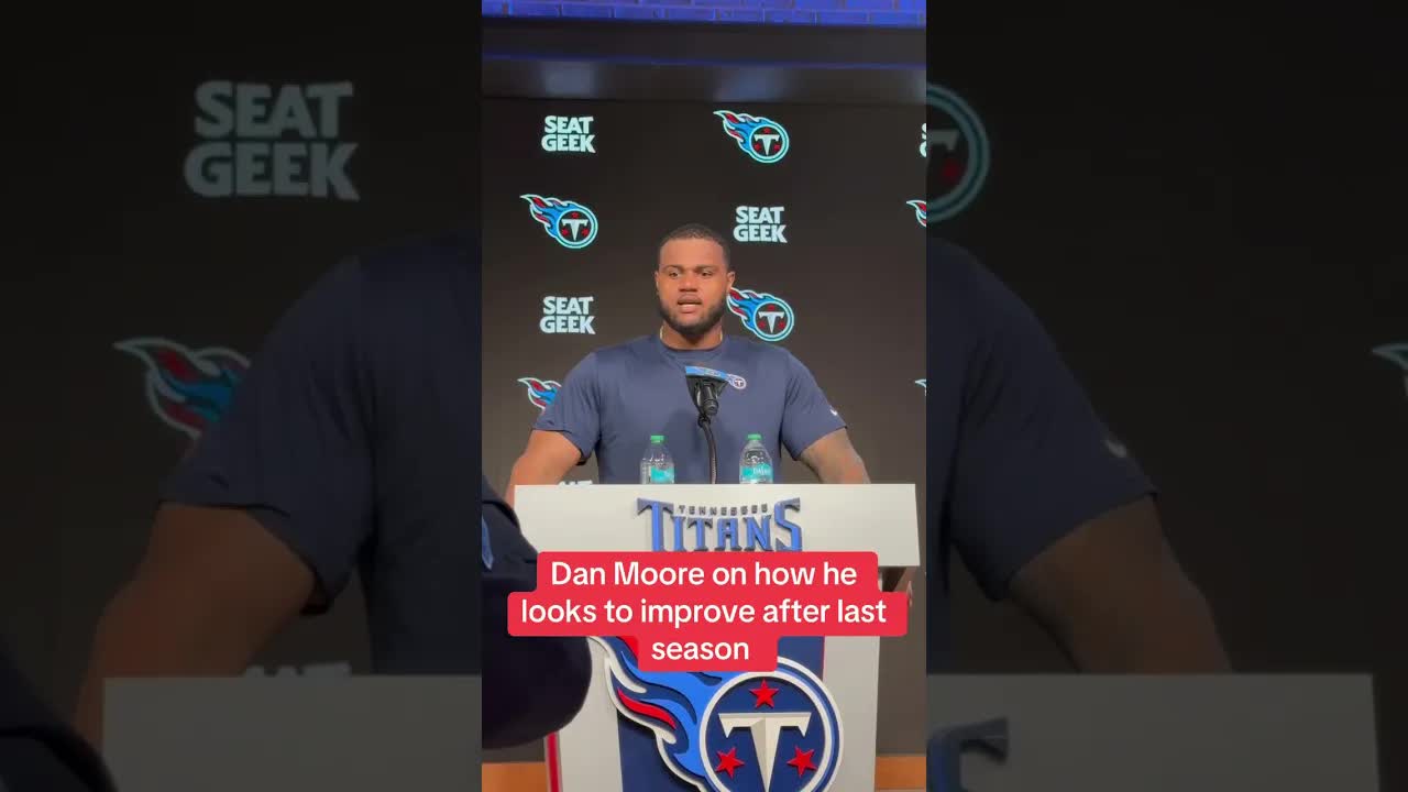 Video thumbnail for “I’m always looking to get better” - #Titans OT Dan Moore Jr. #tennesseetitans #atozsports #nfl