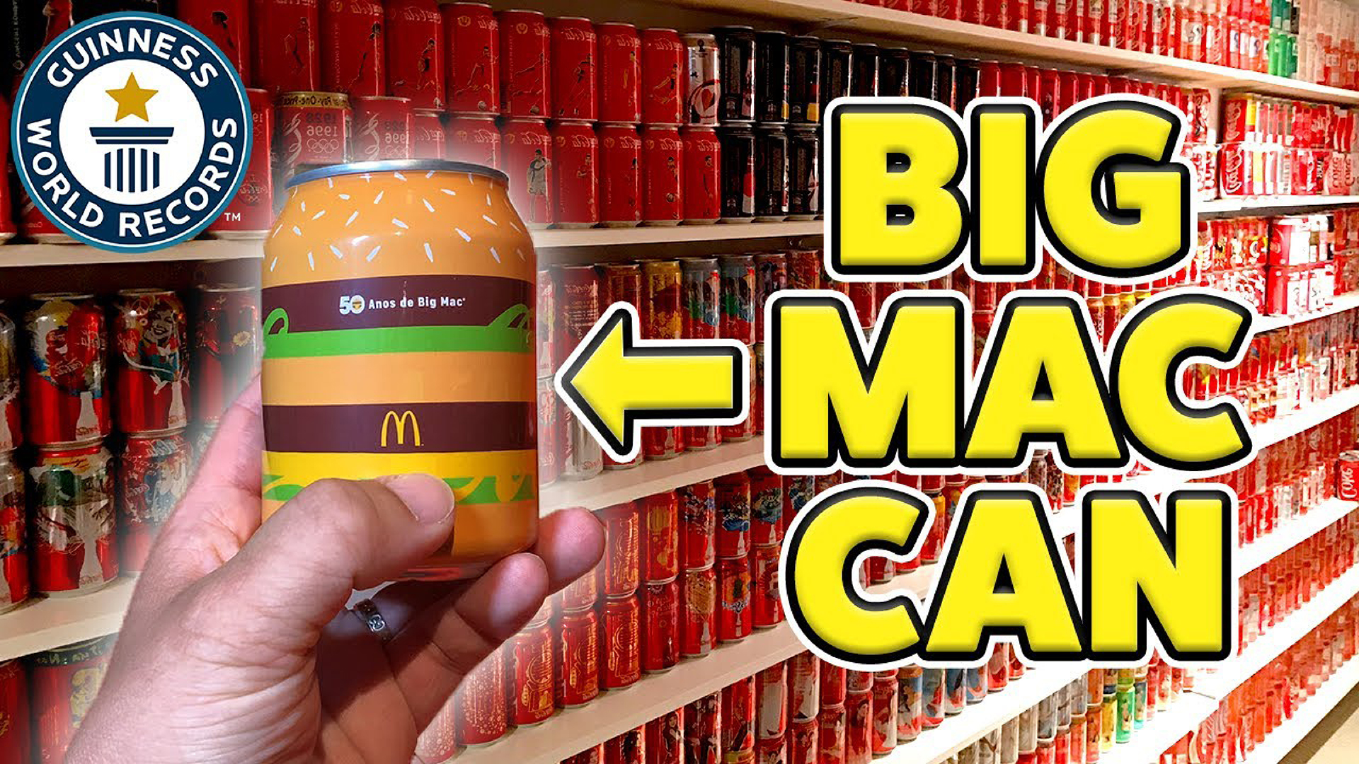 'Video thumbnail for Gary Feng's record-breaking soft drink can collection tour'