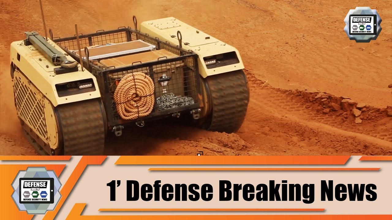 Video thumbnail for THeMIS UGV Unmanned Ground Vehicle used by Estonian soldiers deployed in Mali