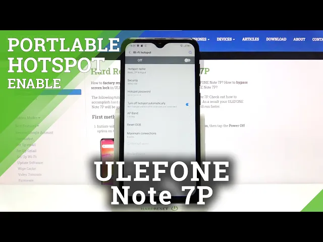 Video thumbnail for How to Enable Portable Hotspot in ULEFONE Note 7P – Share Internet Connection