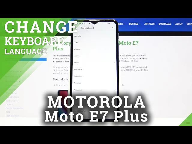 Video thumbnail for How to Change Keyboard Language in MOTOROLA Moto E7 Plus – Language Settings