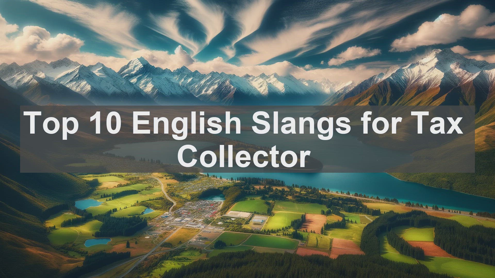 'Video thumbnail for Top 10 English Slangs for Tax Collector'