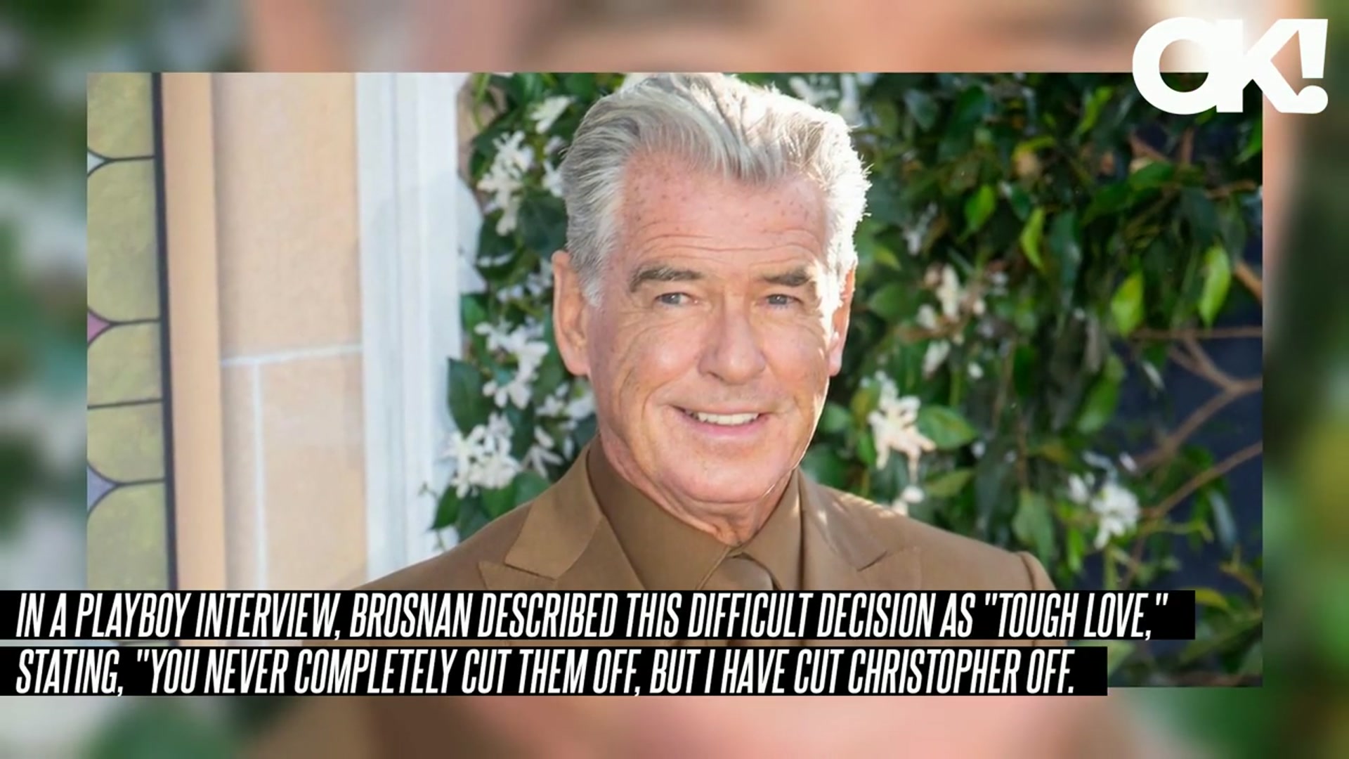 'Video thumbnail for Pierce Brosnan Seen Reuniting With Son Christopher 20 Years After Cutting Him Off Over Drug and Alcohol Addiction'