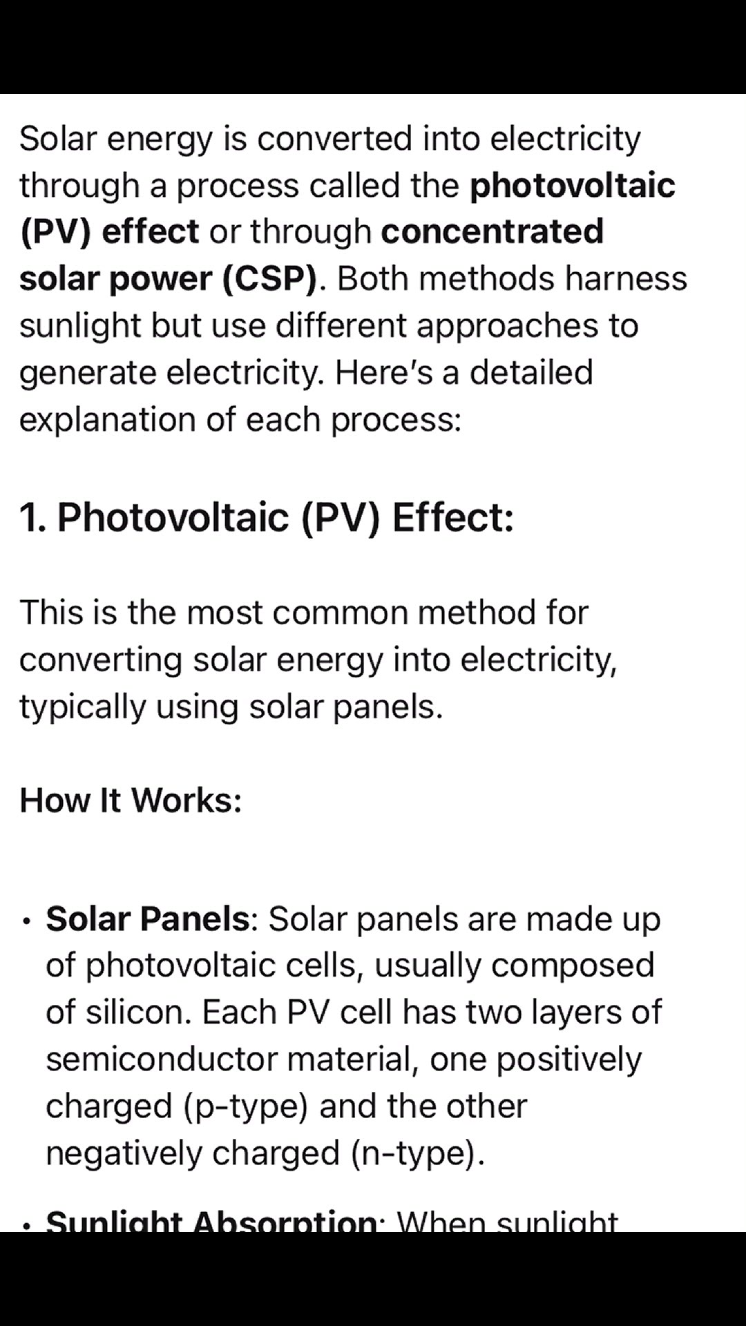 'Video thumbnail for How is solar energy converted into electricity '
