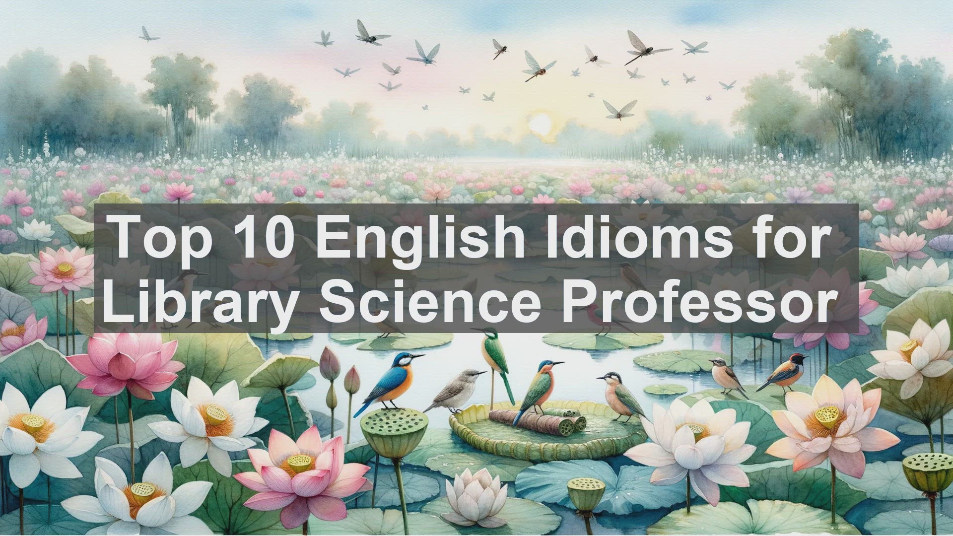 'Video thumbnail for Top 10 English Idioms for Library Science Professor'