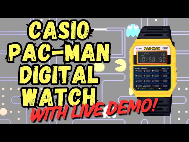 Video thumbnail for Waka-Waka! It's the Casio Pac-Man Digital Calculator Watch!