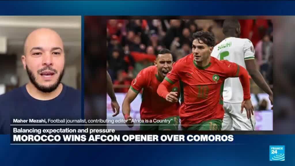 Video thumbnail for Balancing expectations and pressure: Morocco wins in tense AFCON opening game