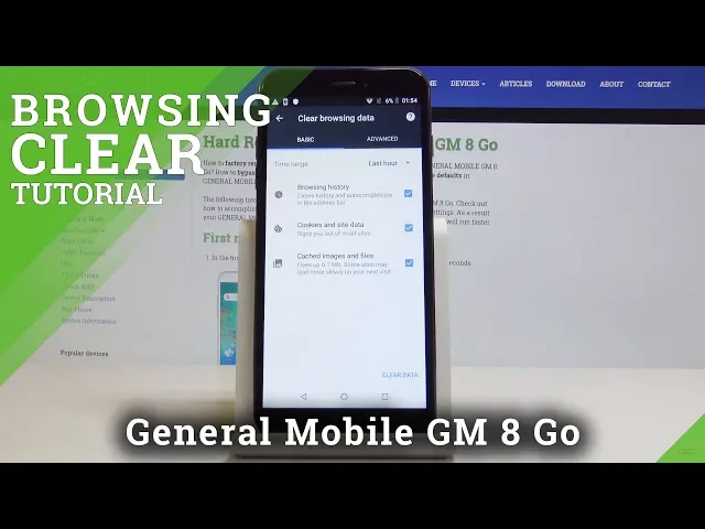 Video thumbnail for How to Erase Browser Data in GENERAL MOBILE GM 8 Go - Clear Browsing Information