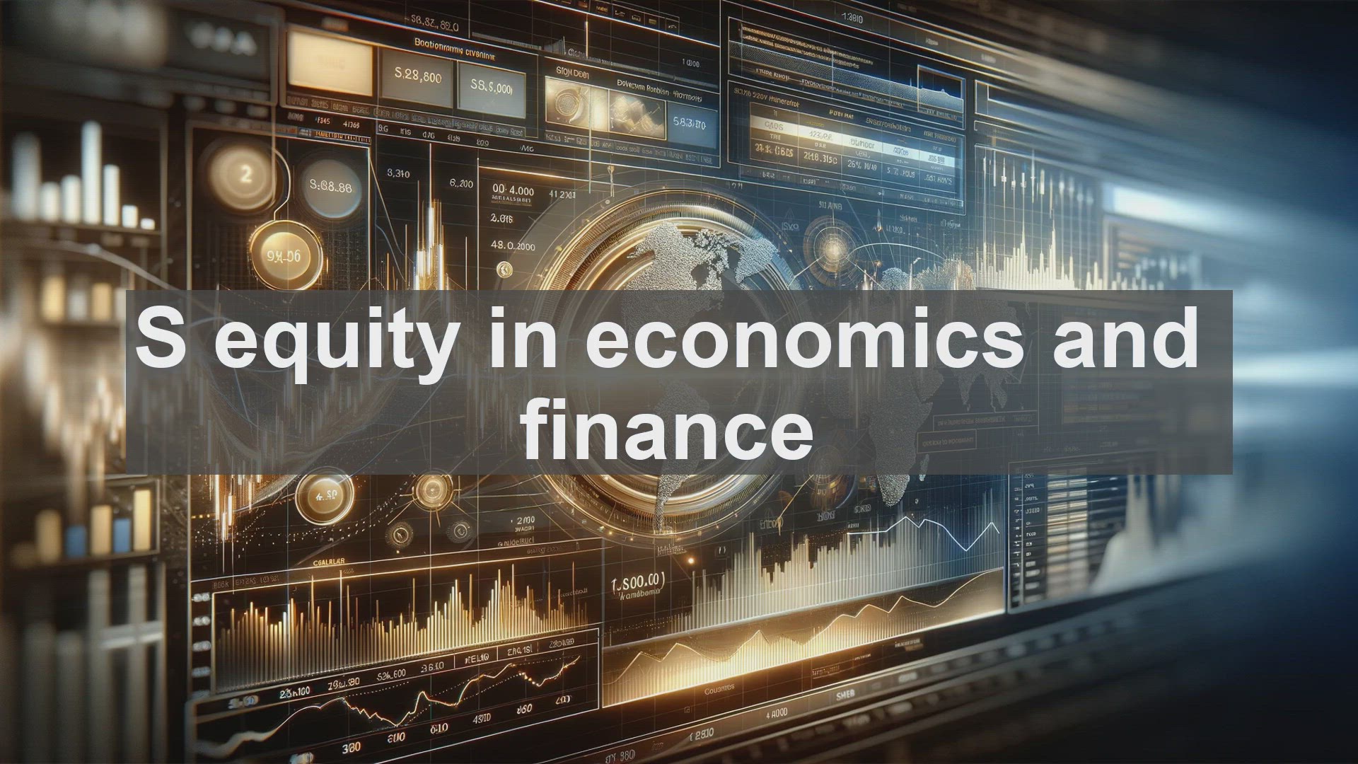 'Video thumbnail for S equity in economics and finance'