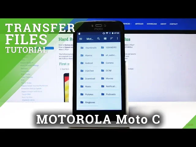 Video thumbnail for How to Transfer Files in MOTOROLA Moto C XT1757 - Extend Memory