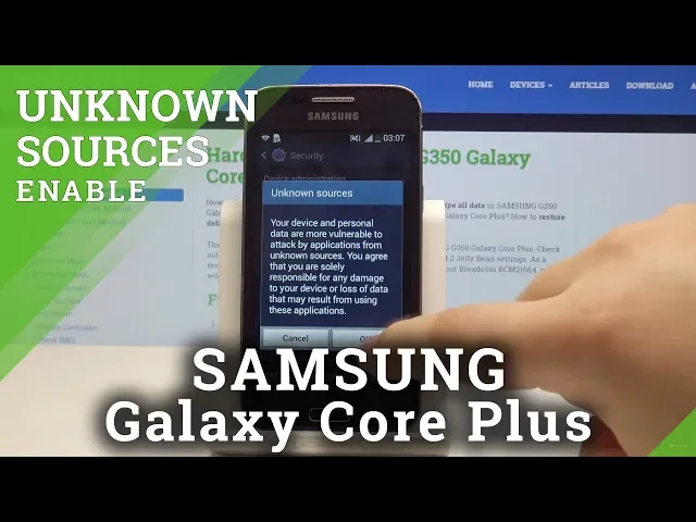 Video thumbnail for Activate Unknown Sources in SAMSUNG Galaxy Core Plus - App Installation