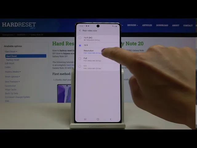 Video thumbnail for How to Change Video Resolution in SAMSUNG Galaxy Note 20 -Change Video Quality