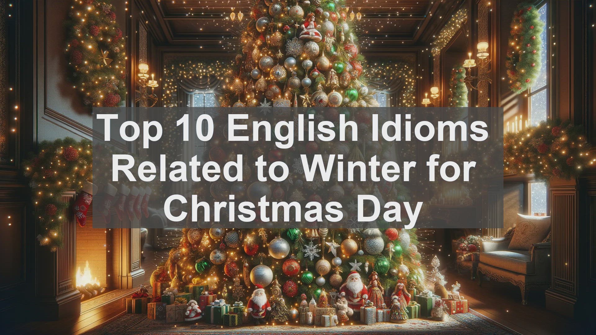 'Video thumbnail for Top 10 English Idioms Related to Winter for Christmas Day'