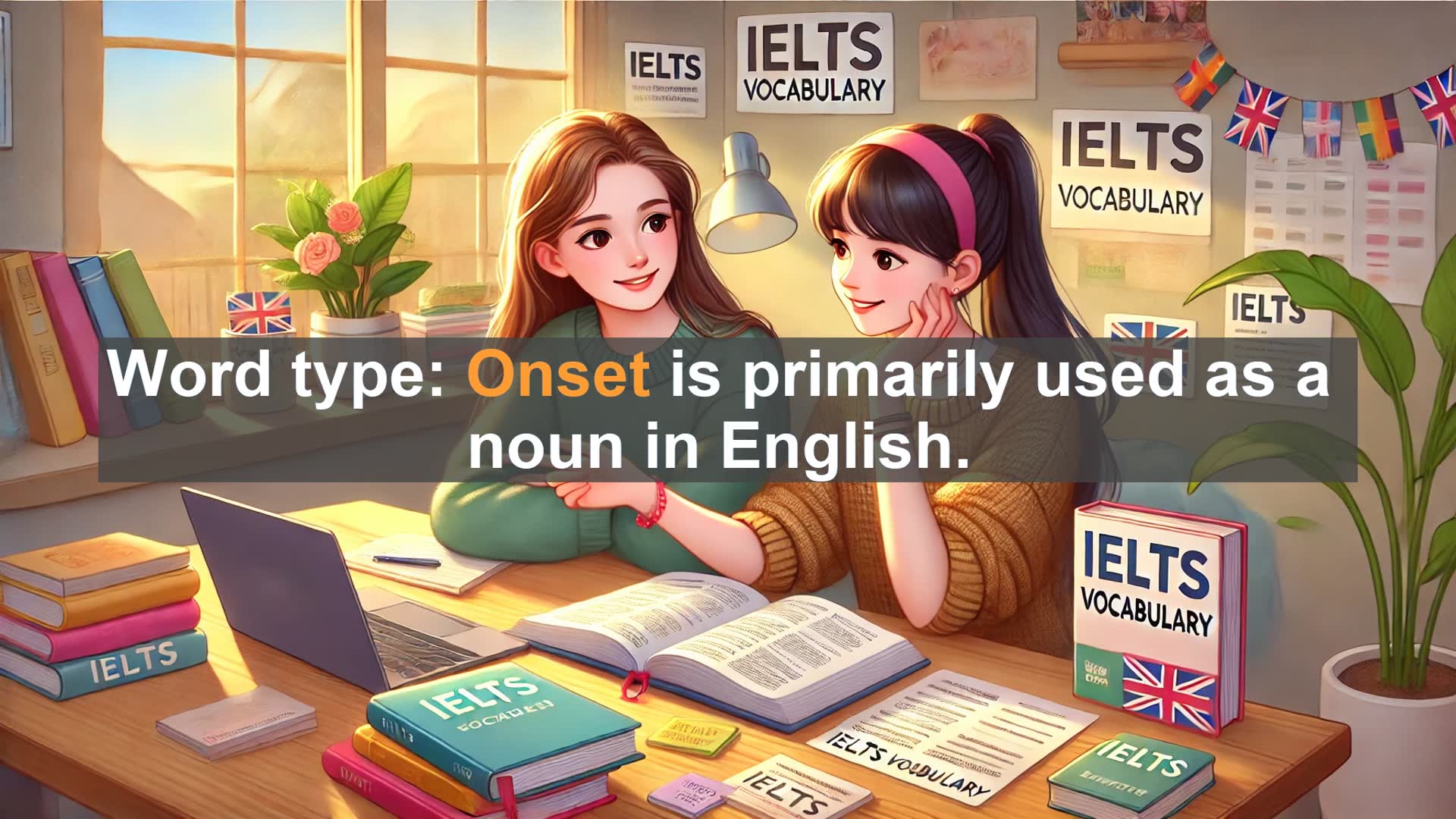 'Video thumbnail for 5000 Must Know IELTS 8.0 Vocabulary - Understanding 'Onset': A Key Word for IELTS Success'