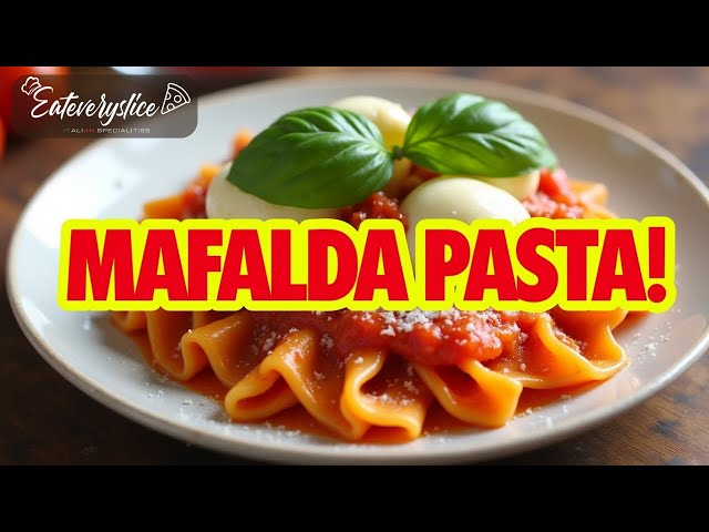 Video thumbnail for Mafalda Pasta with Tomato Basil Sauce Recipe | Easy Italian-American Pasta Dish