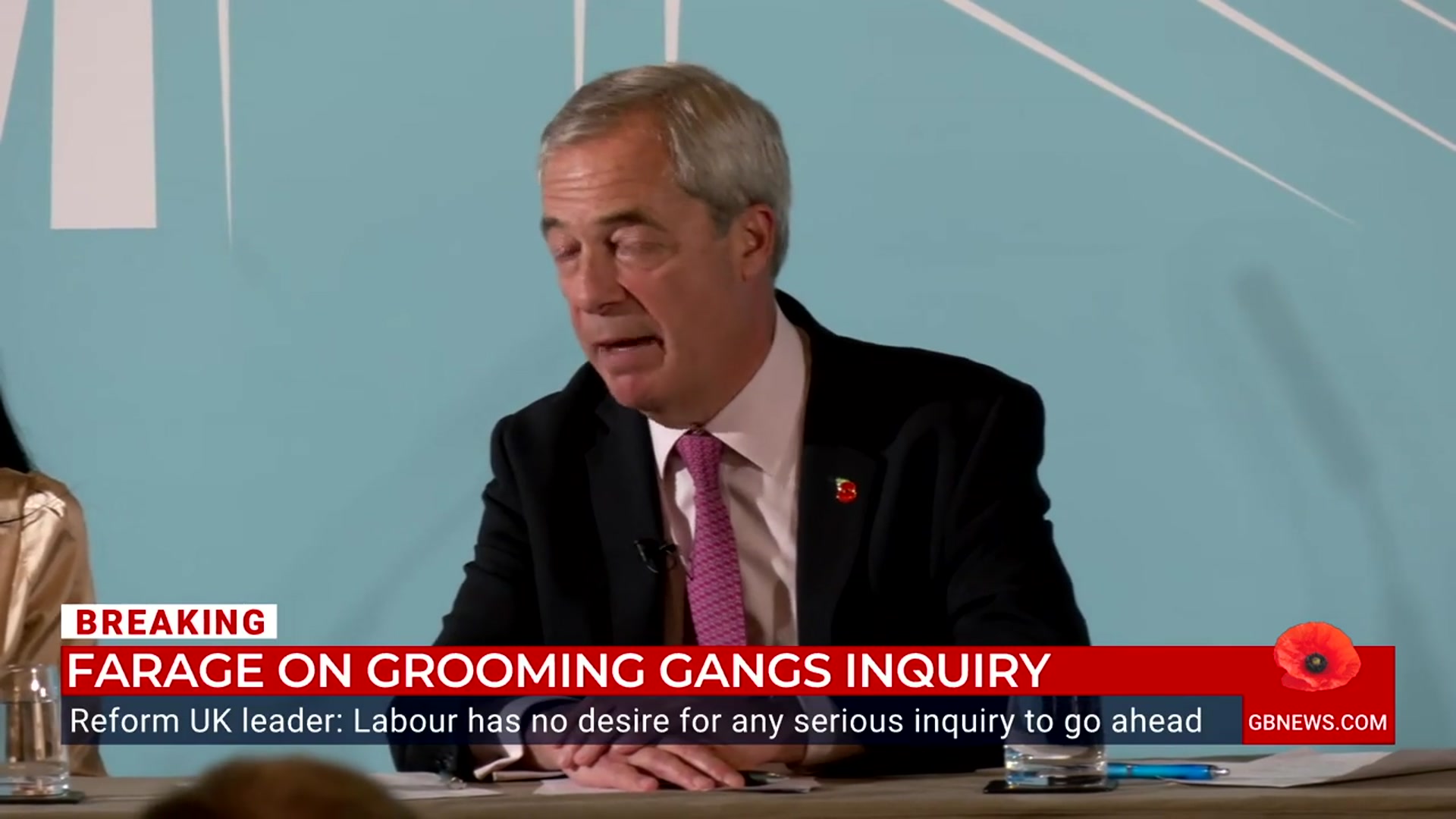 'Video thumbnail for WATCH: GB News's Olivia Utley questions Nigel Farage on grooming gangs committee'