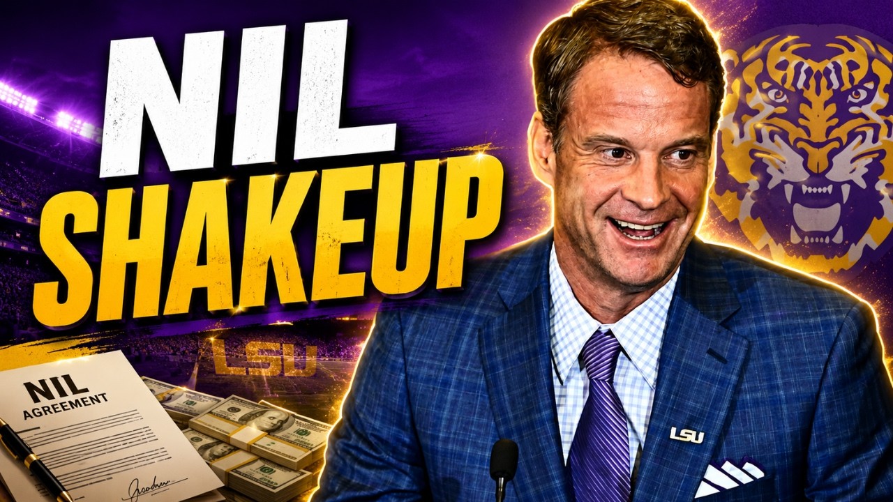 Video thumbnail for LSU's Next NIL Move Could Shake Up College Football