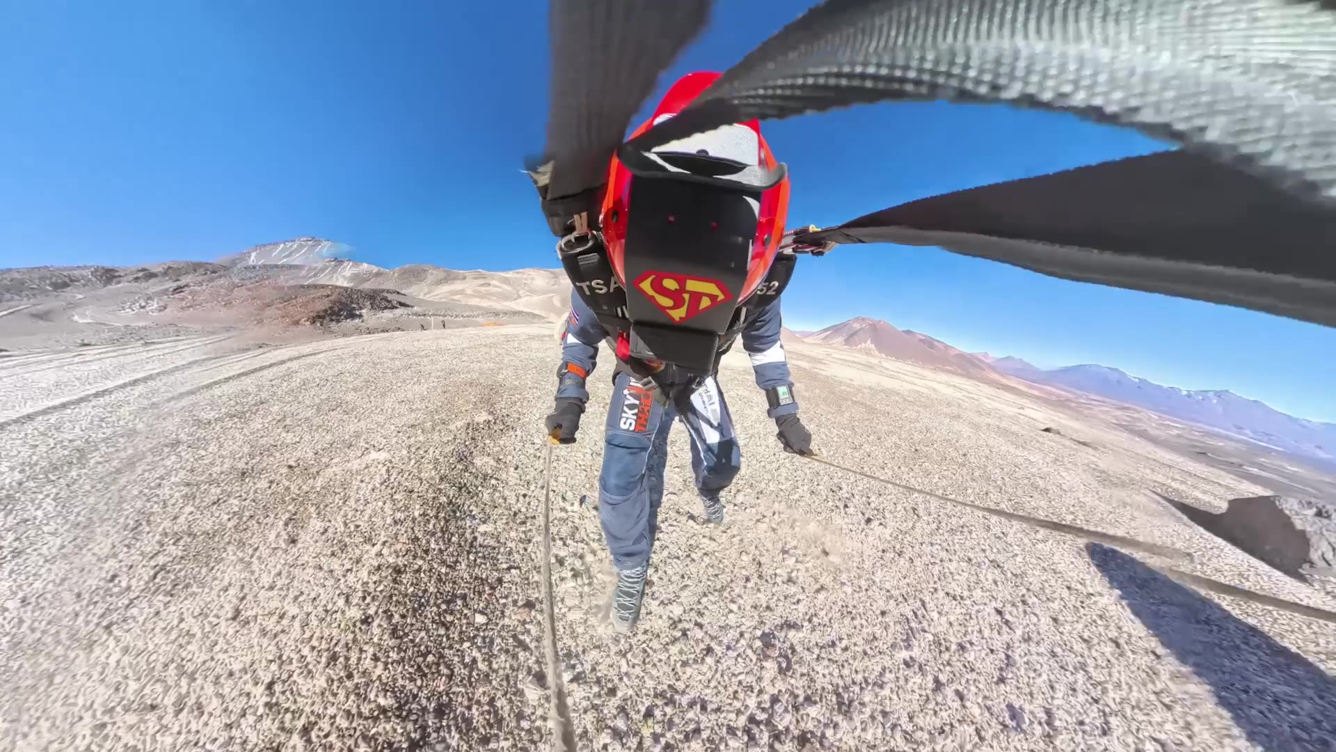 Video thumbnail for Highest altitude landing skydive