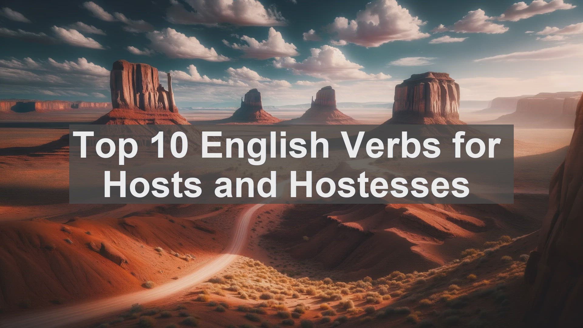 'Video thumbnail for Top 10 English Verbs for Hosts and Hostesses'