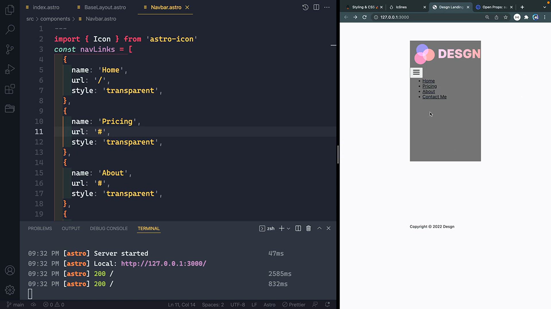 'Video thumbnail for Build a Static Site with Figma & Astro #7 - CSS Setup & Open Props'