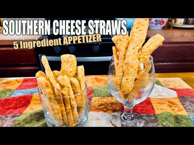 Video thumbnail for SOUTHERN CHEESE STRAWS A Buttery Crispy Appetizer for New Years