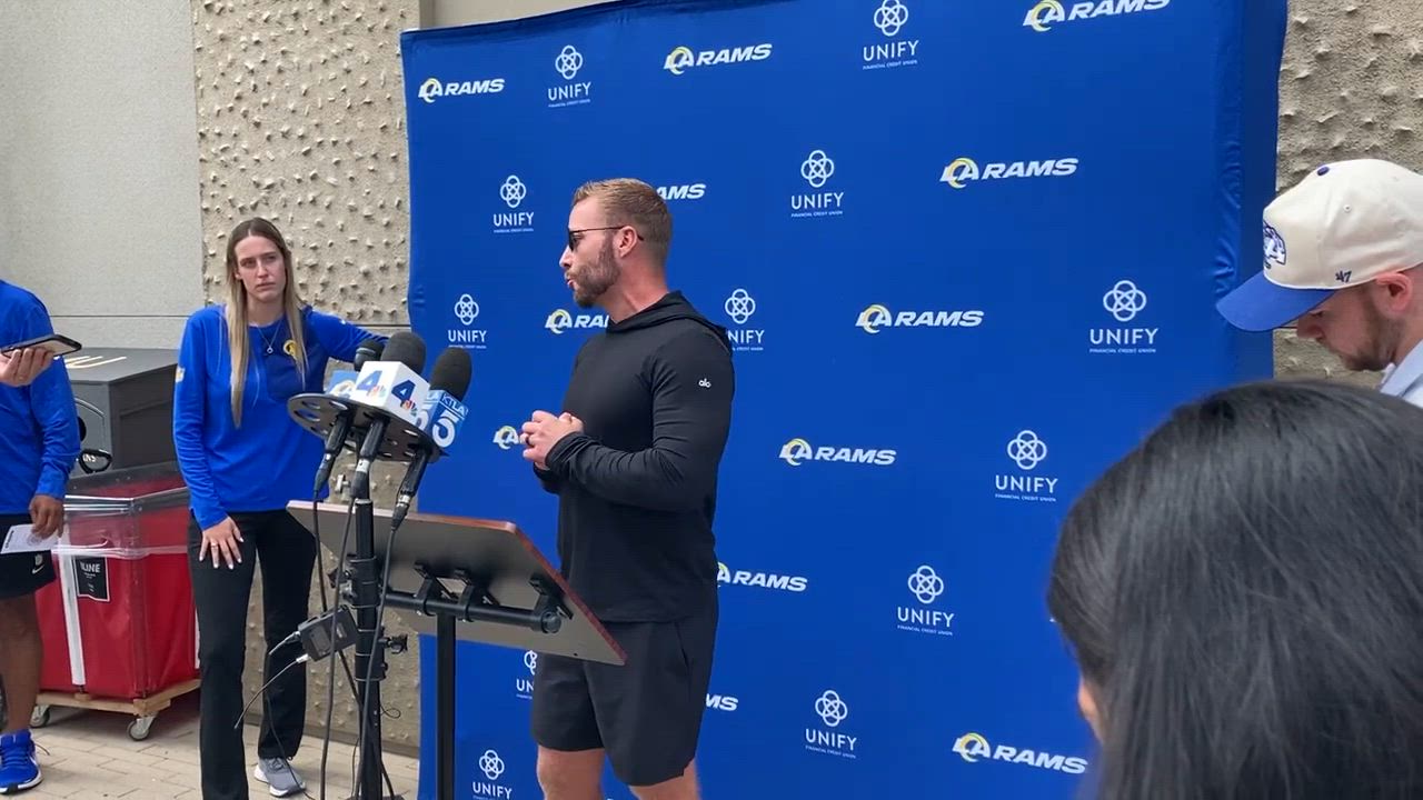 Video thumbnail for Los Angeles Rams Head Coach on QB Jimmy Garoppolo